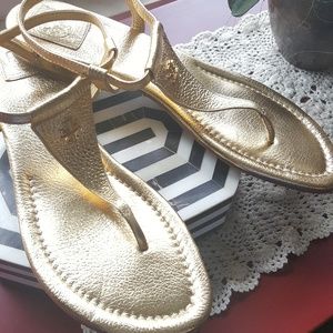 Tory Burch gold thong sandal 10m